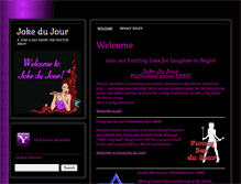 Tablet Screenshot of jokedujour.com